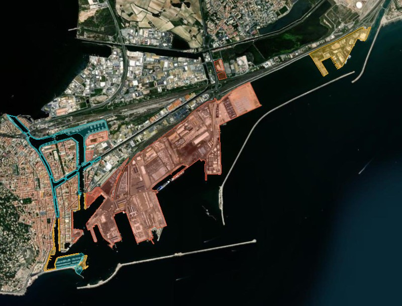 Limites du port de Sète-Frontignan
