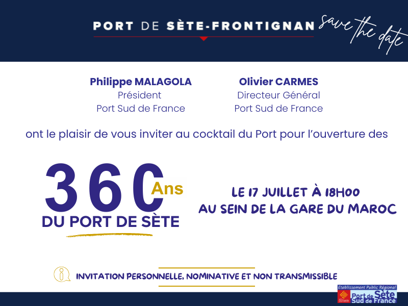 invitation apéritif port 360 ans